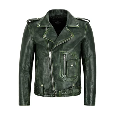 Green Biker Jacket