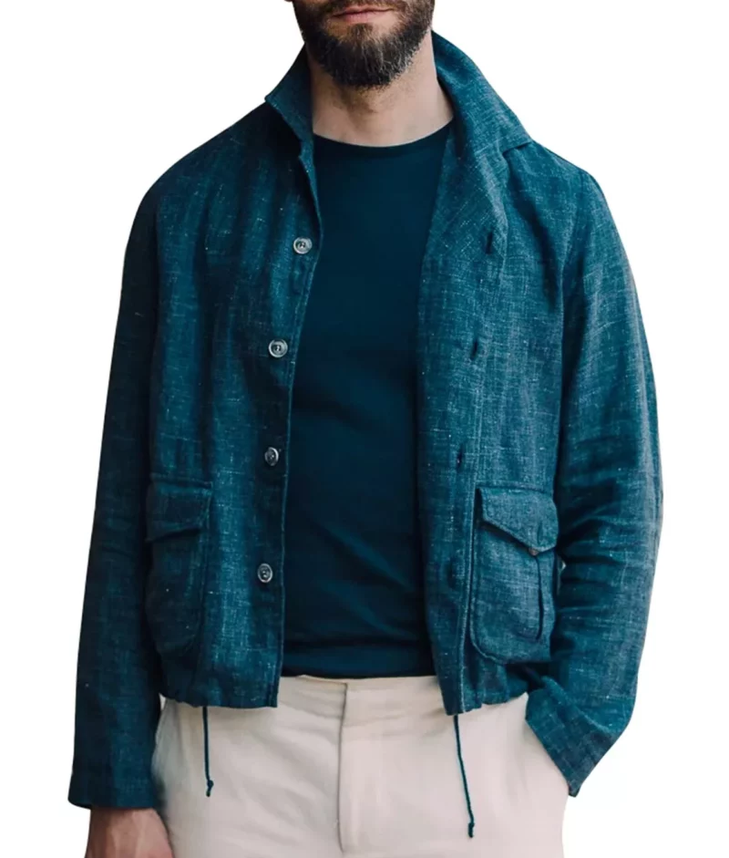 James Bond Blue Cotton Daniel Craig No Time To DieÂ Jacket