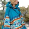 Kelly Reilly Blanket Yellowstone Beth Dutton Blue Coat