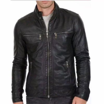 Vintage Motorcycle Leather Jacket