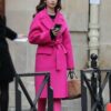 Emily in Paris Pink Trench Coat