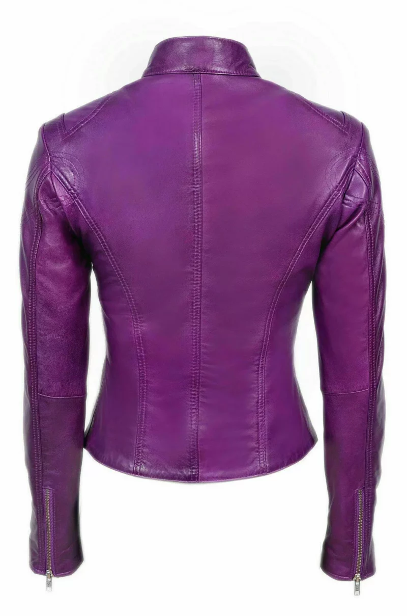 Slim Fit Biker Leather Jacket