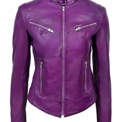 Women's Biker Leather Jacket