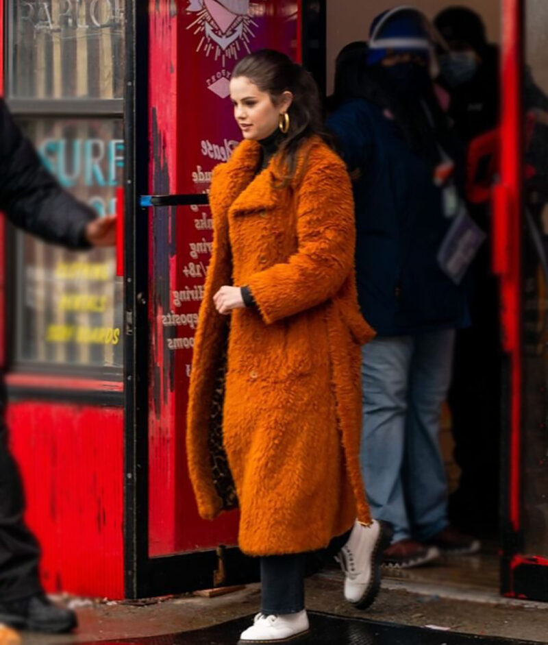 Selena Gomez Only Murders In The Building Brown Coat