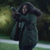 Danielle Brooks TV Series Peacemaker 2022 Green Cotton Leota Adebayo Parka