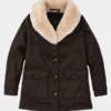 Yellowstone Beth Dutton Shearling Wool Coat