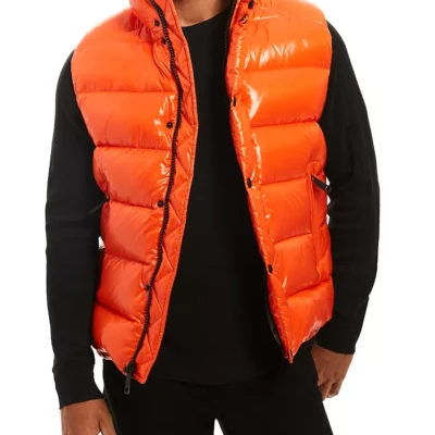 Orange Puffer Vest