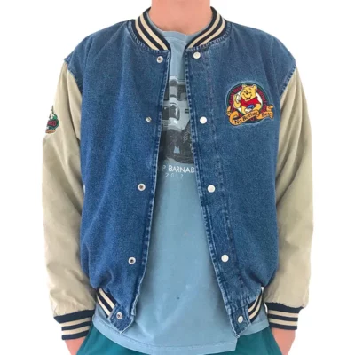 Winnie-The-Pooh-Denim-Letterman-Jacket