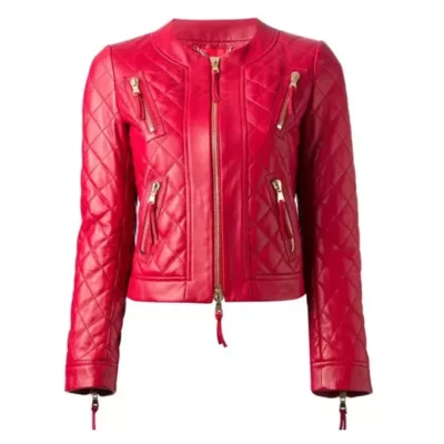 Womenâ€™s Red Quilted Jacket