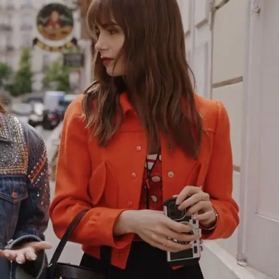 Emily In Paris Season 3 Orange Jacket