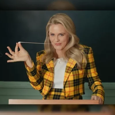Alicia Silverstone Super Bowl Jacket