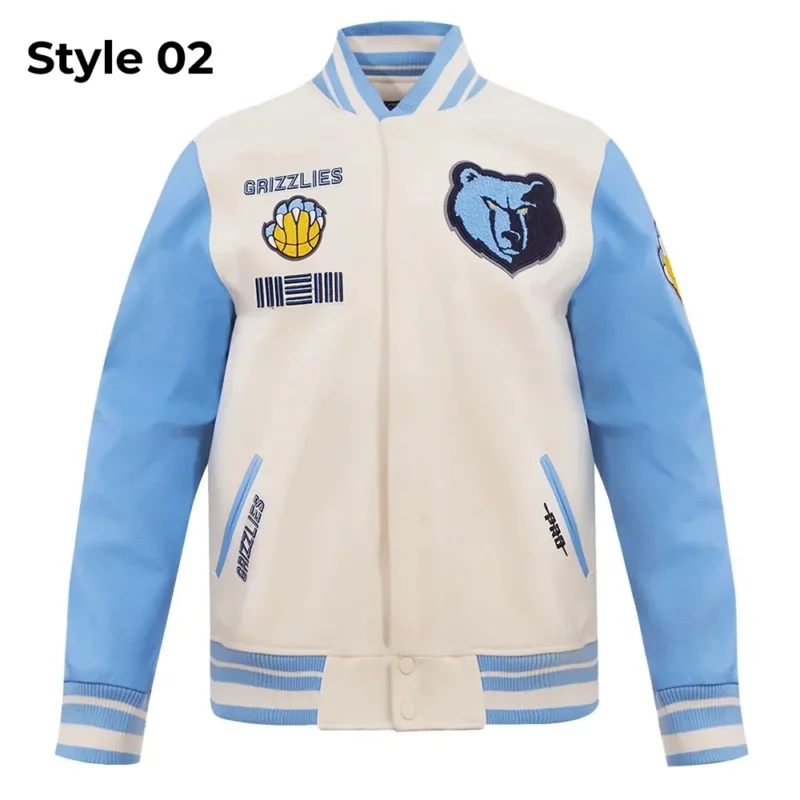 Retro Classic Memphis Grizzlies Varsity Jacket