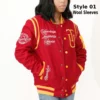 Tuskegee University Red Bomber Wool Varsity Jacket