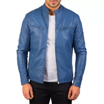 Blue Quilted Jacket