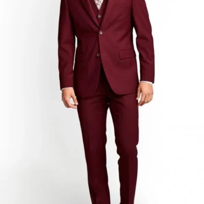 Maroon Suit Men