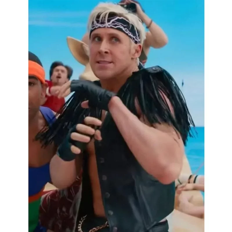 Barbie Ryan Gosling Fringe Vest