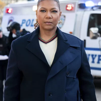Queen Latifah Blue Coat