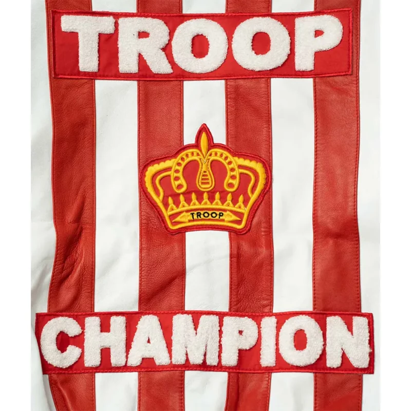 LL Cool J Troop Champion Red Bomber Jacket