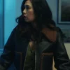 Melody Bayani The Equalizer S03 Liza Lapira Shearling Collar Jacket