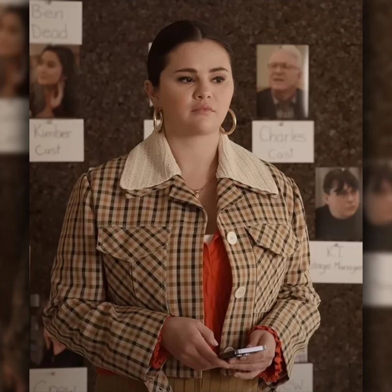 Only Murders In The Building S03 Mabel Mora Selena Gomez Plaid Jacket
