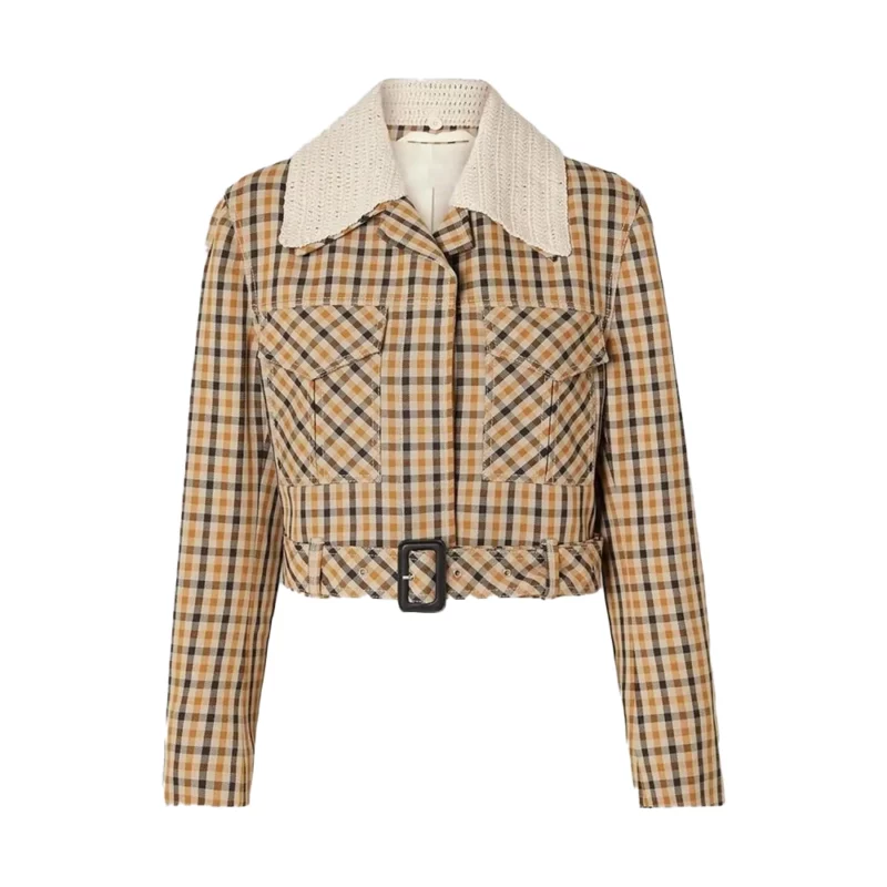 Only Murders In The Building Season 3 Mabel Mora Selena Gomez Plaid Jacket