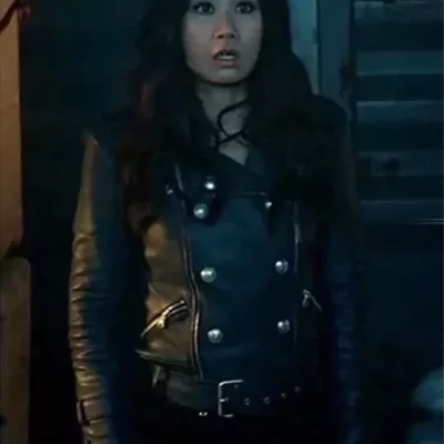 The Equalizer S03 Melody Bayani Black Leather Jacket