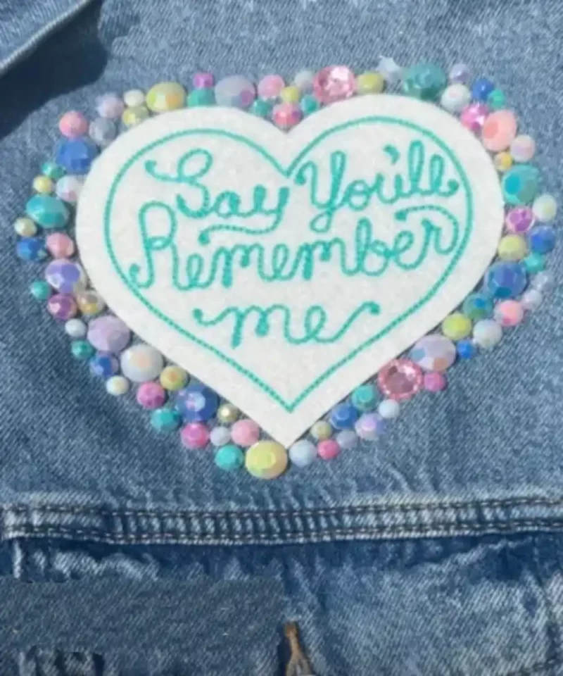 Vanessa Bryant Eras Tour Taylor Swift Blue Denim Jacket