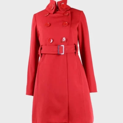 Red Belted Coat