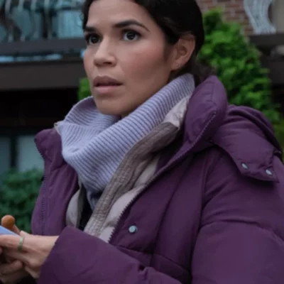 America Ferrera Purple Jacket