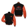 Black and Orange Halloween Varsity Jacket