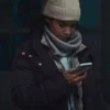 Dumb Money 2023 America Ferrera Purple Jacket
