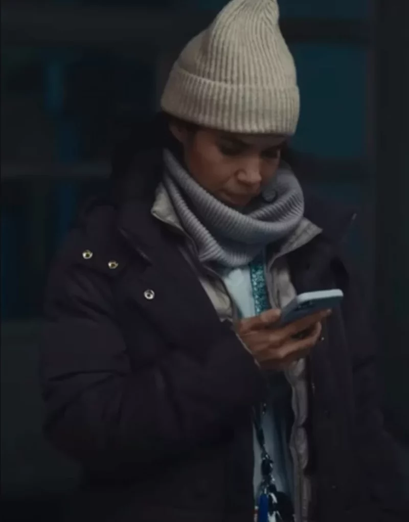Dumb Money 2023 America Ferrera Purple Jacket