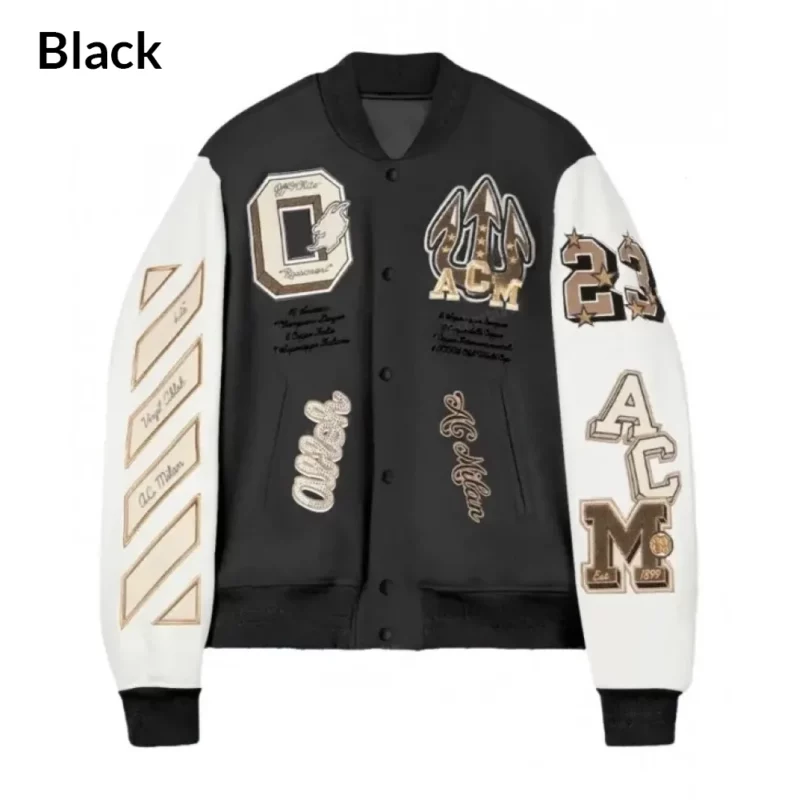 AC Milan Black Off White Jacket