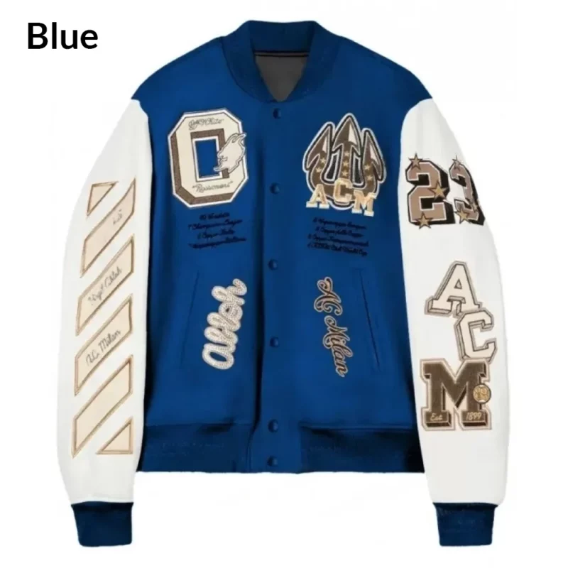 AC Milan Blue Off White Jacket