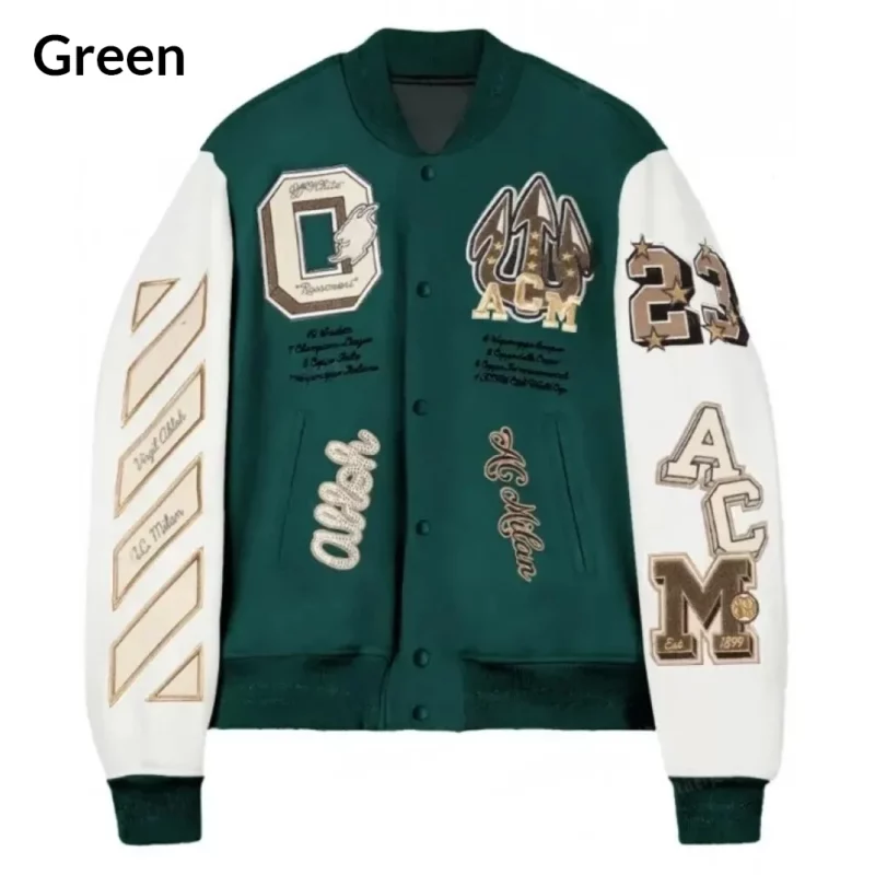 AC Milan Green Off White Jacket