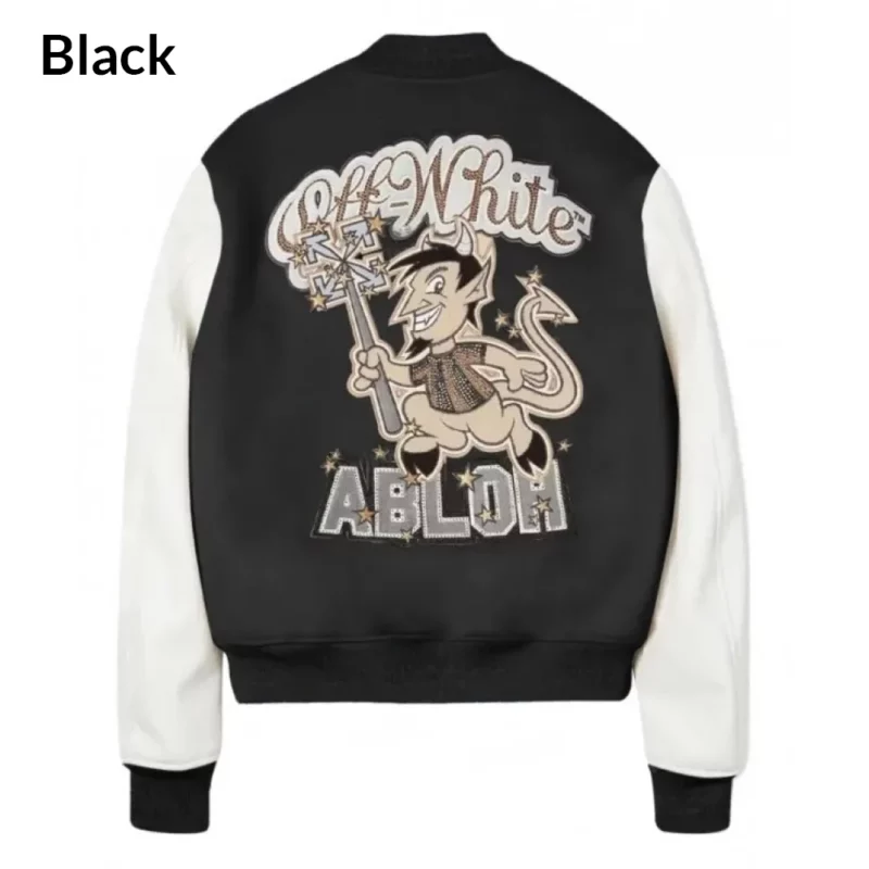 AC Milan Off White Black Jacket