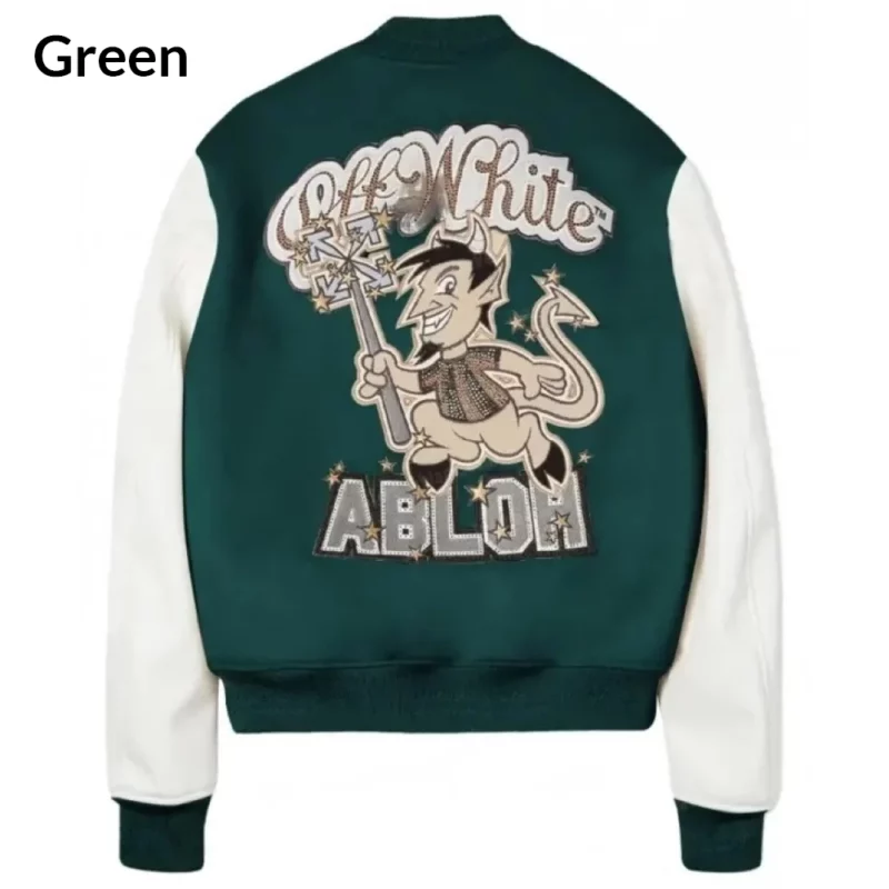 AC Milan Off White Green Jacket