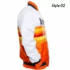 Button-up Houston White Astros Bomber Jacket