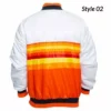 Rainbow Houston White Astros Bomber Jacket