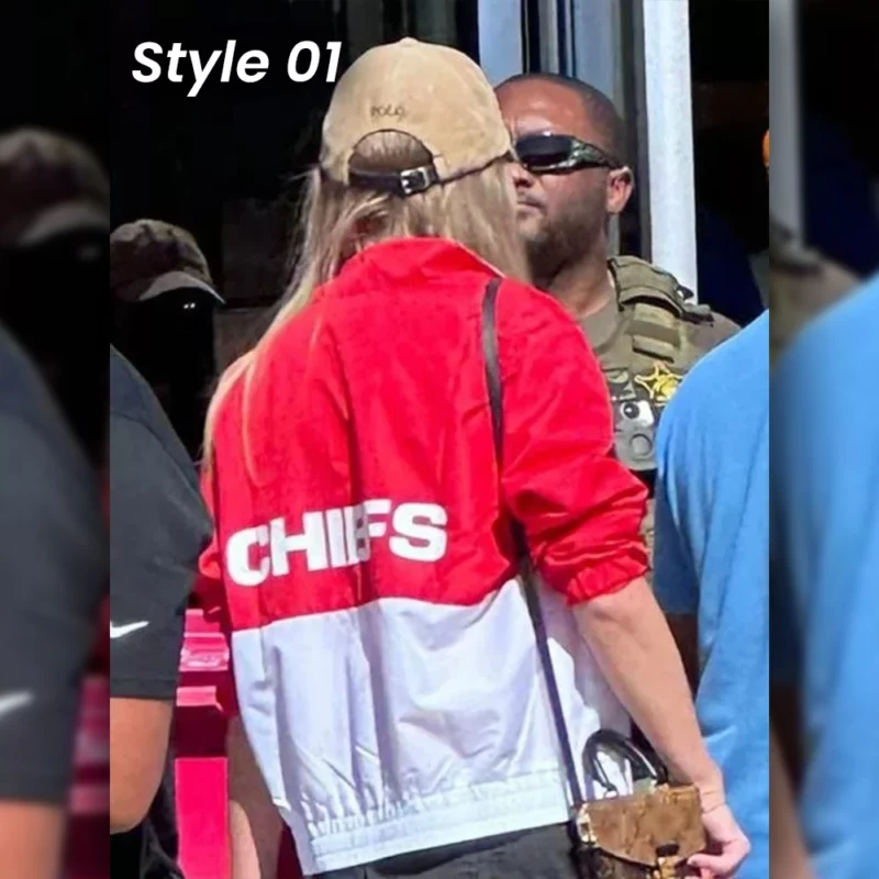 Taylor Swift Chiefs Red and White Jacket