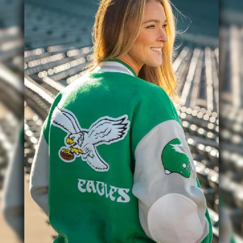90s-Philadelphia-Kylie-Kelce-Eagles-Varsity-Jacket