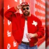 Dallas Texans Travis Kelce Full Snap Varsity Jacket