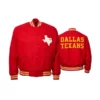 Dallas Texans Travis Kelce Full Snap Varsity wool Jacket
