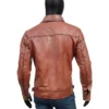 Leonardo DiCaprio The Aviator Howard Hughes Brown Leather Jacket