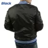 Los Angeles Dodgers National Black Satin Jacket