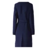 Navy Blue Meghan Markle Wrap Coat