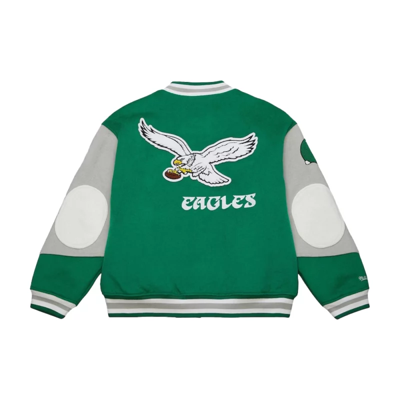 Philadelphia Eagles Green Letterman Jacket