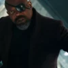 Samuel L Jackson The Marvels 2023 Brown Coat