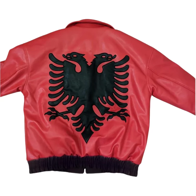 Drake Albanian Flag Red Bomber Jacket