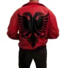 Drake Albanian Flag Red Jacket